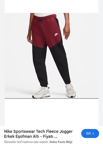 Nike Bordo tech fleece eşofman