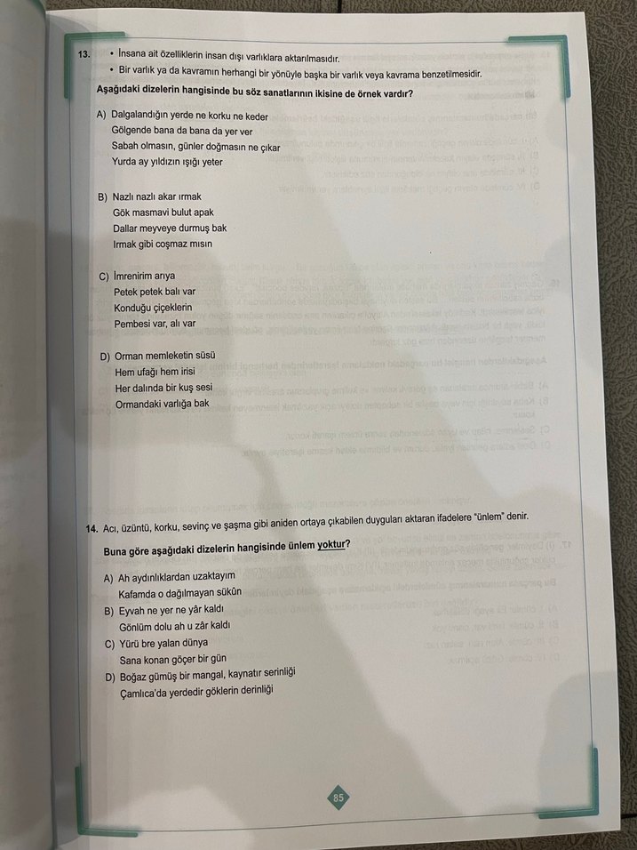 6. Sınıf Test Kitabı - Görsel 2