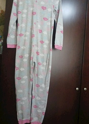 LC Waikiki Gri Bulut Desenli Uzun Kollu Uyku Tulumu