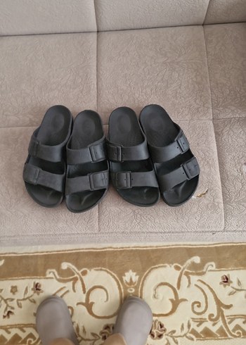 Gri Erkek Kayışlı Terlik - Görsel 3