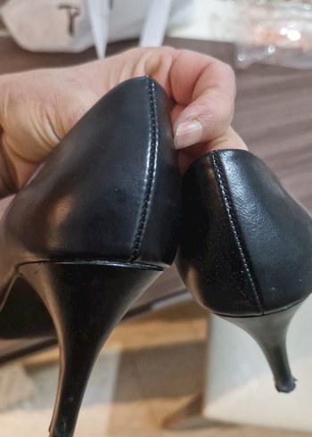 Siyah Minimalist Stiletto Topuklu Kadın Ayakkabı - Görsel 6