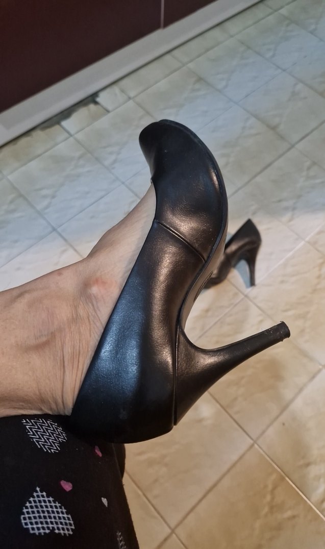 Siyah Minimalist Stiletto Topuklu Kadın Ayakkabı - Görsel 3