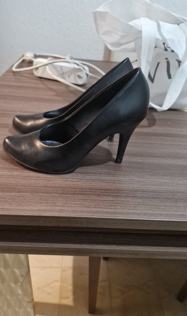 Siyah Minimalist Stiletto Topuklu Kadın Ayakkabı - Görsel 4