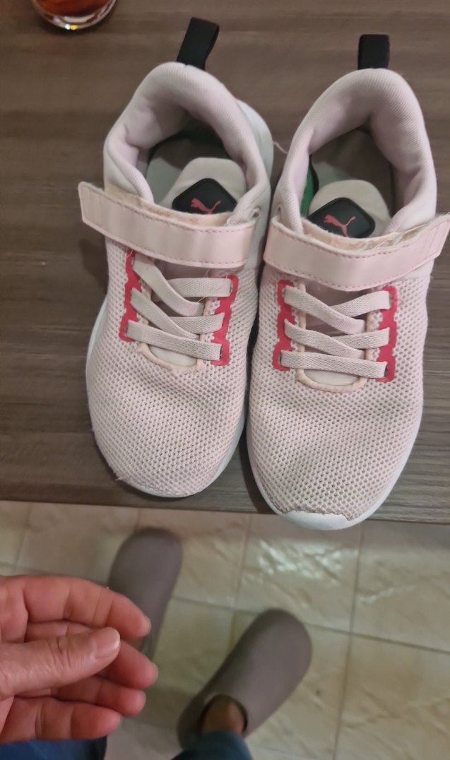 Kız Çocuk Pembe Cırtcırtlı Spor Ayakkabı - Görsel 5