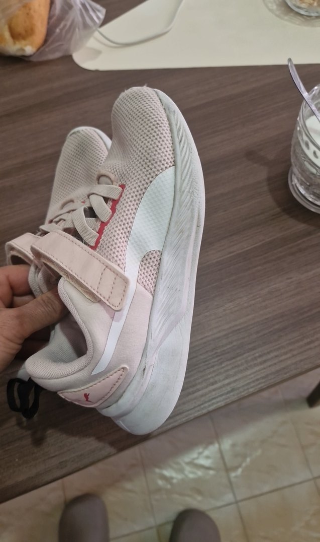 Kız Çocuk Pembe Cırtcırtlı Spor Ayakkabı - Görsel 3