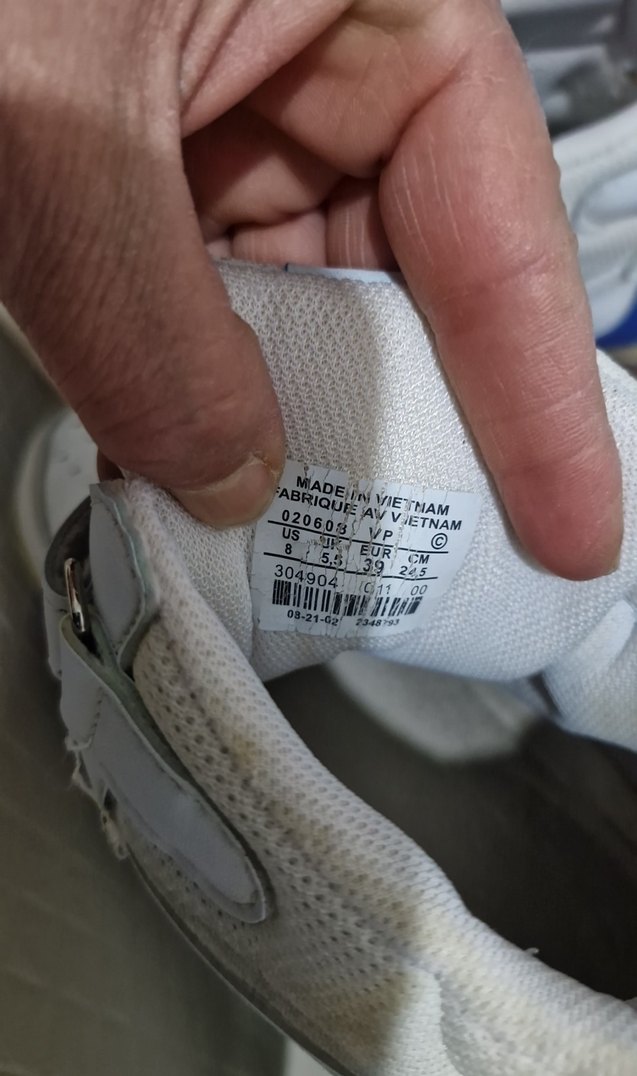 Nike Beyaz erkek Spor Ayakkabı Velcro - Görsel 5