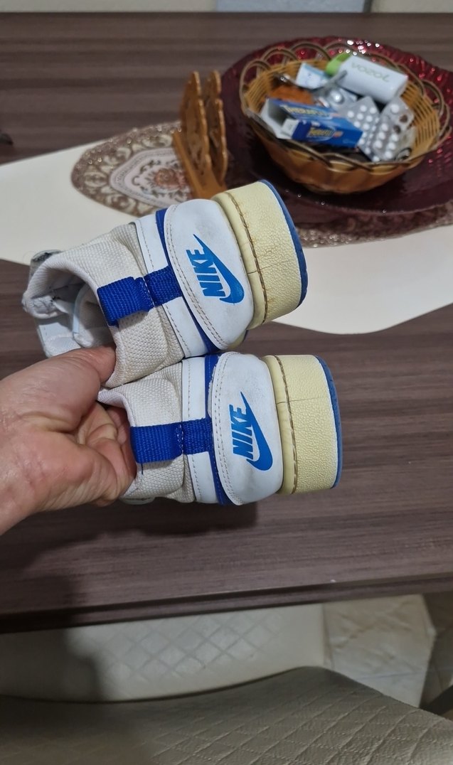 Nike Beyaz erkek Spor Ayakkabı Velcro - Görsel 3