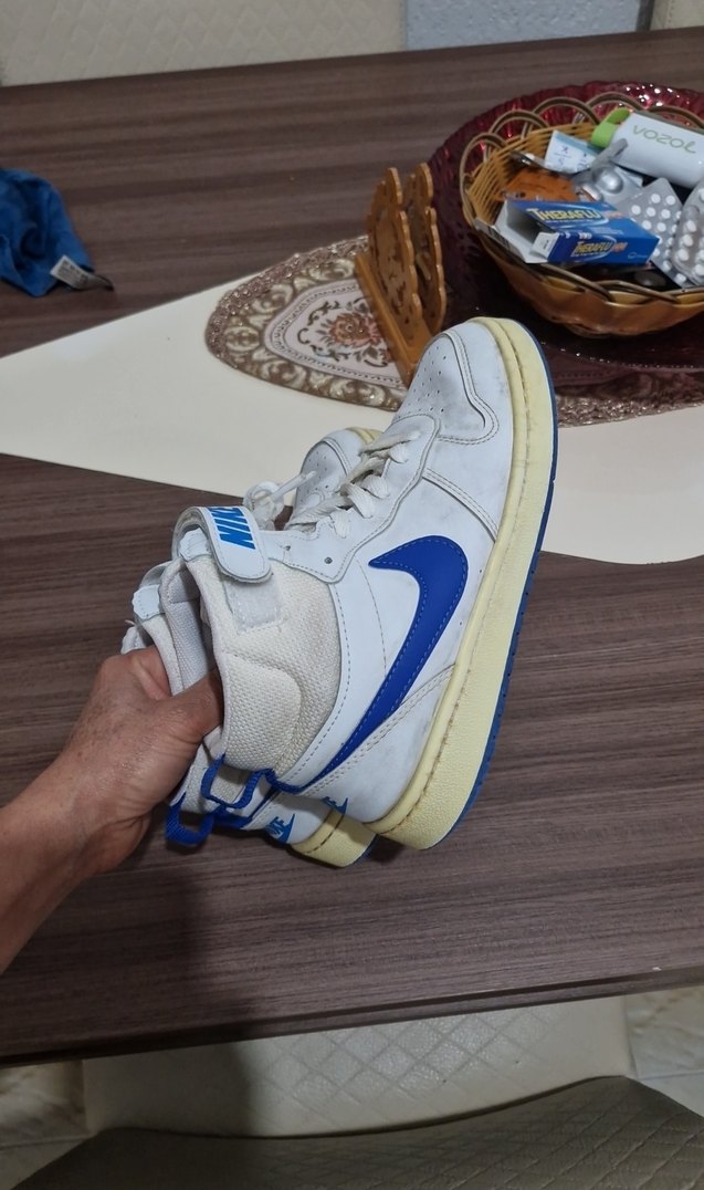 Nike Beyaz erkek Spor Ayakkabı Velcro - Görsel 2