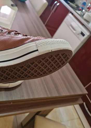 Kahverengi Kürklü Deri Kadın Spor Ayakkabı - Görsel 3