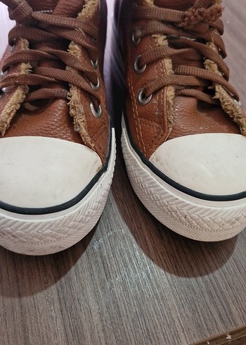 Kahverengi Kürklü Deri Kadın Spor Ayakkabı - Görsel 9