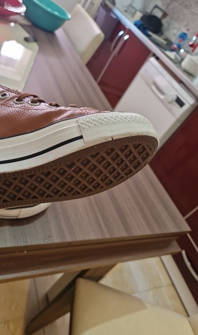 Kahverengi Kürklü Deri Kadın Spor Ayakkabı - Görsel 3