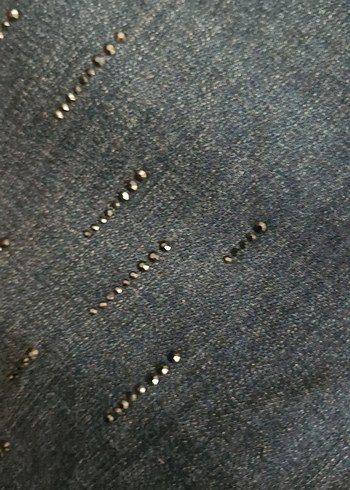 Kadın Mavi Kot Pantolon Kemerli - Görsel 6