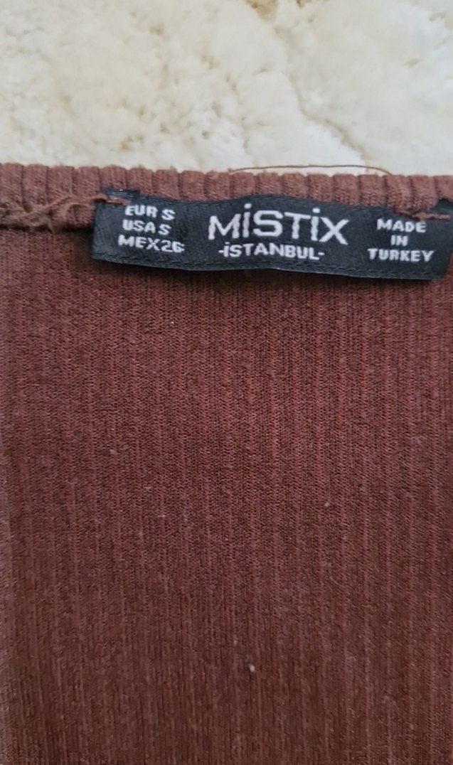 Kahverengi Drapeli Uzun Kollu Bluz - Görsel 2