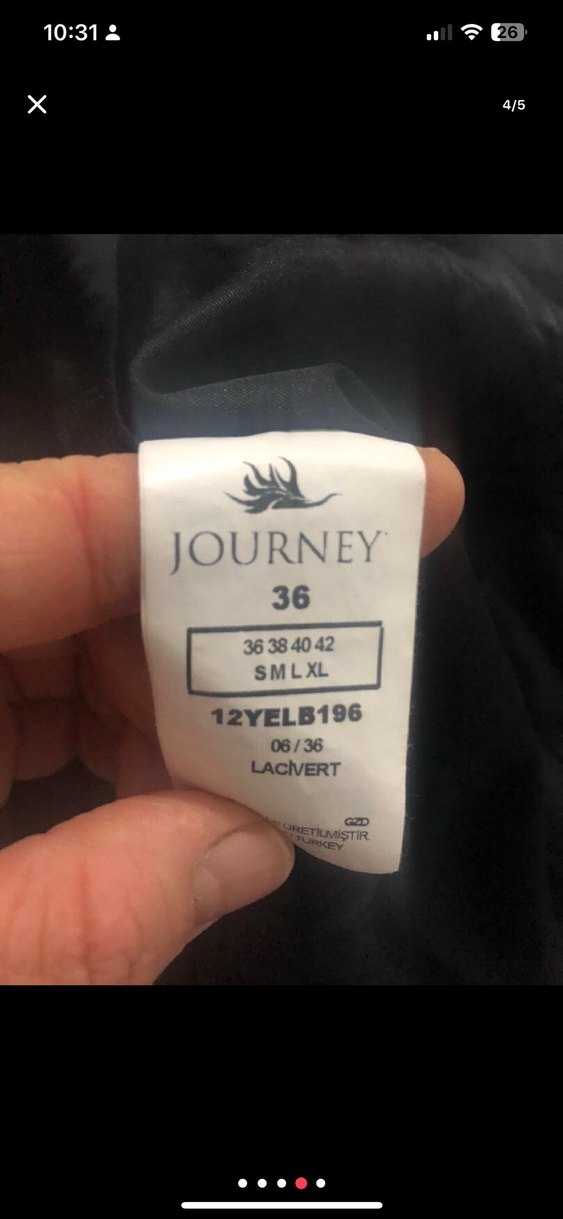 Lacivert Desenli Drapeli Midi Elbise - Görsel 5