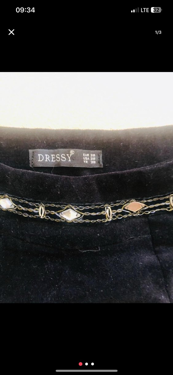 Kadife elbise deformesi yok - Görsel 3