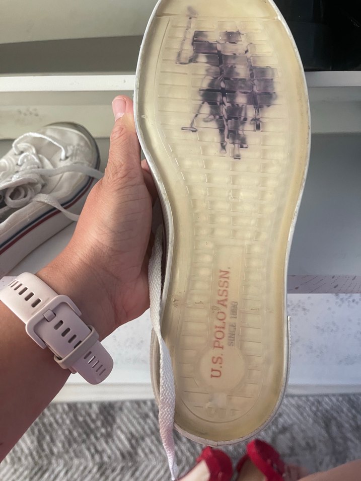 Beyaz U.S. Polo Assn. Elastik Detaylı Sneaker - Görsel 3