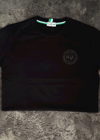 Lacoste Siyah Erkek Kısa Kollu Tişört