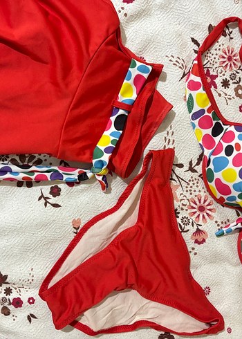 Renkli Desenli Bohem Bikini Takımı - Görsel 2