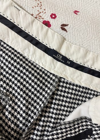 Düğmeli Gri Midi Kumaş Kadın Pantolon - Görsel 2