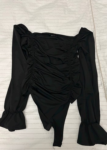 Trendyol & Milla Siyah Kadın Uzun Kollu Body
