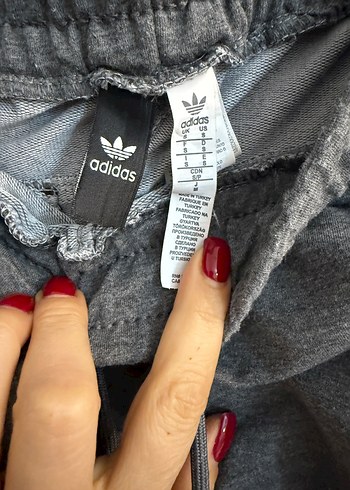 Adidas Gri Fermuarlı Erkek Eşofman Altı - Görsel 2