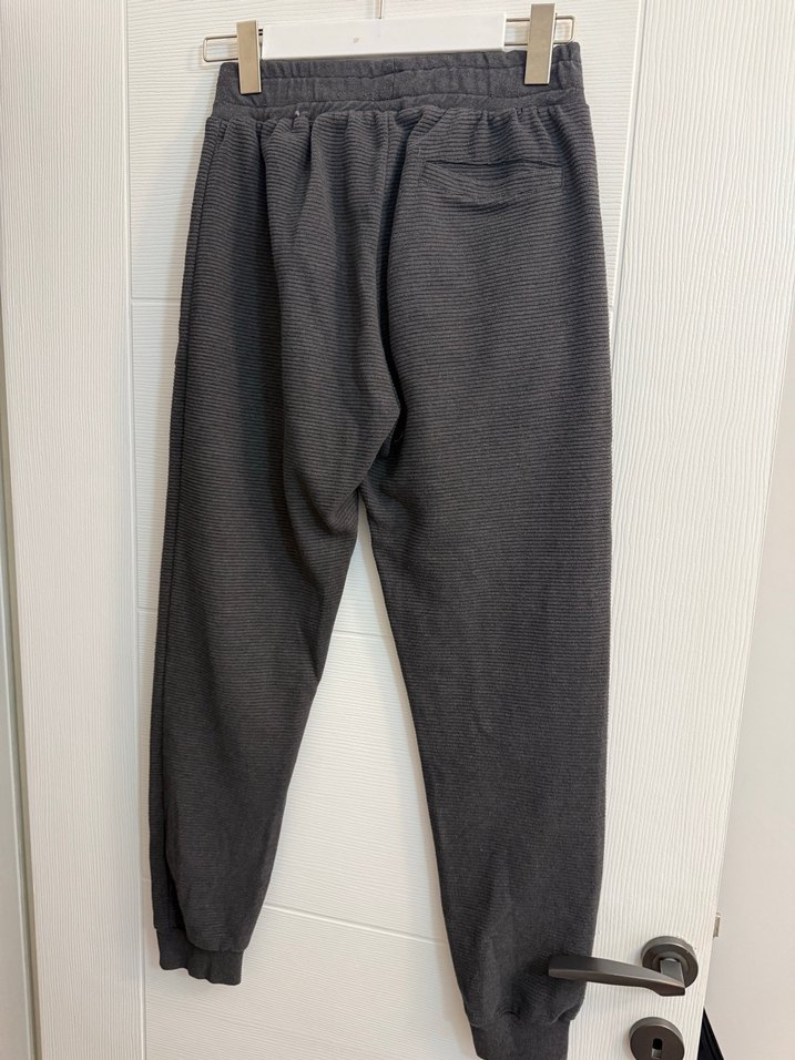 Gri Fermuarlı erkek  Eşofman Altı - Görsel 3