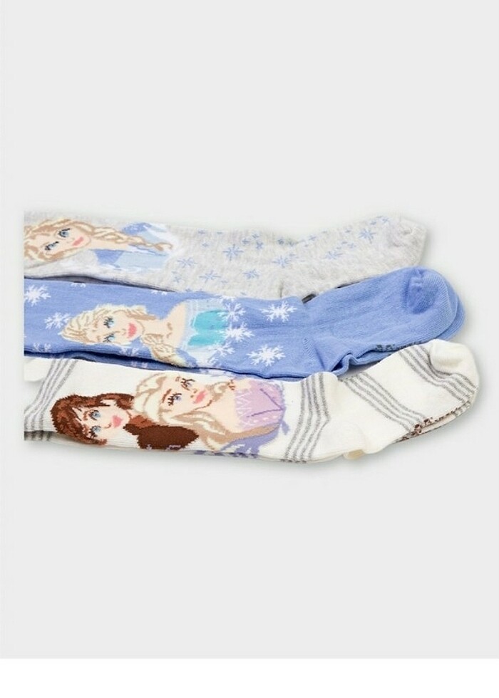 Frozen Lisanslı Kız Çocuk 3 Adet Külotlu Çorap 11 - 12 Yaş - Görsel 2