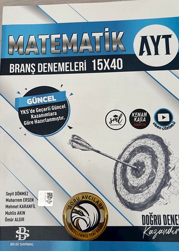 AYT Matematik Branş Denemeleri 15x40
