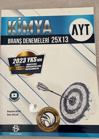 AYT Kimya Branş Denemeleri 25x13 Soru Kitabı