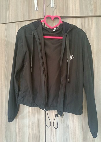 Siyah Nike Fermuarlı Kadın Ceket