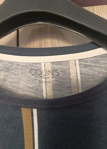 Colin's Mavi Çizgili Vintage Erkek Tişört