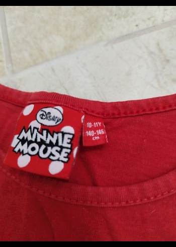 Kız Çocuk Kırmızı Minnie Mouse pijama takimi - Görsel 2