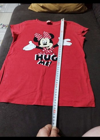 Kız Çocuk Kırmızı Minnie Mouse pijama takimi - Görsel 4