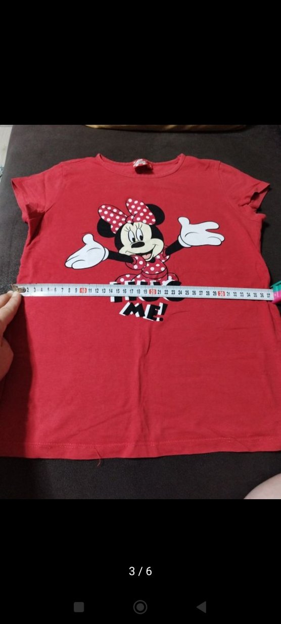 Kız Çocuk Kırmızı Minnie Mouse pijama takimi - Görsel 3