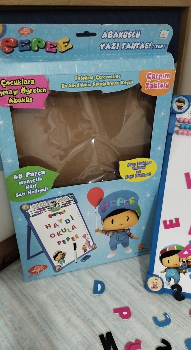 Renkli Mıknatıslı Harfli Yazı Tahtası - Görsel 3