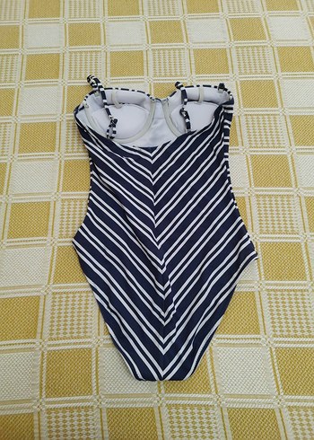 Trendyol & Milla Mavi Zebra Desenli Strappy Mayo