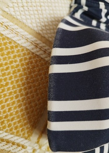 Mavi Zebra Desenli Strappy Mayo - Görsel 5