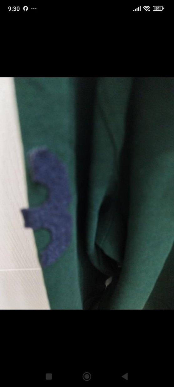 Düğmeli Yeşil Erkek Sweatshirt - Görsel 3