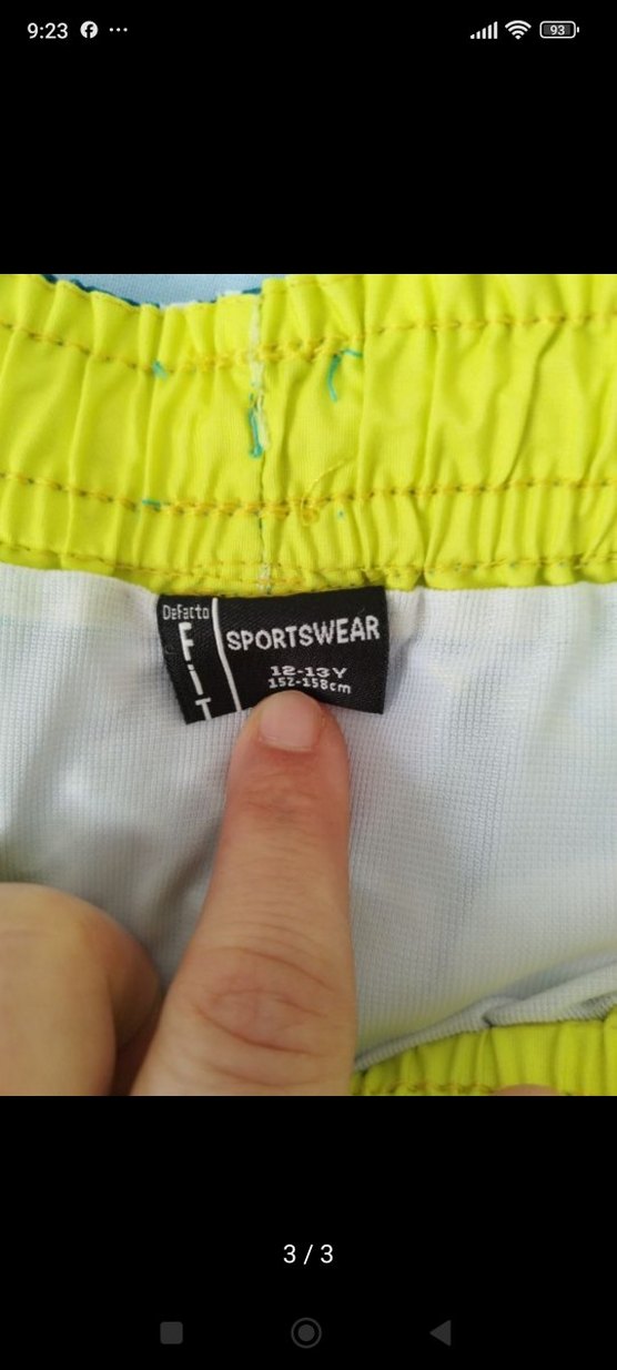 Erkek Çocuk Turkuaz Desenli Deniz Şortu - Görsel 3