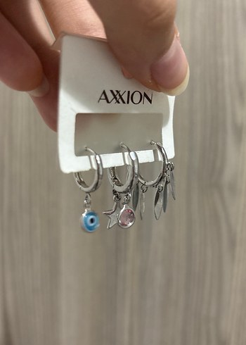 Beden AXXION Zincir Detaylı Mini Çok Renkli Küpeler
