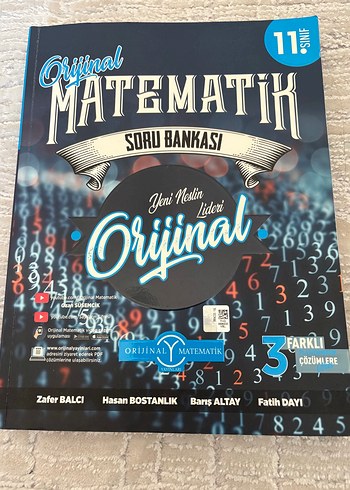 11. Sınıf Orijinal Yayınları Matematik Soru Bankası