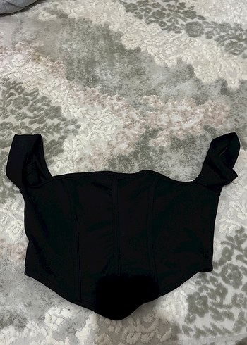 Siyah Straplez Gotik Midi Büstiyer
