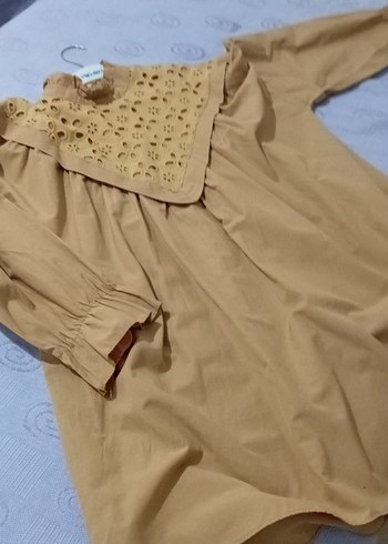 Diğer Bej Bohem Renkli Hamile Bluzu