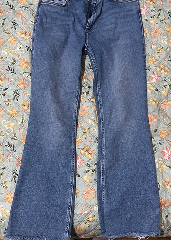 Gevşek Kesim Kadın Midi Kot Pantolon