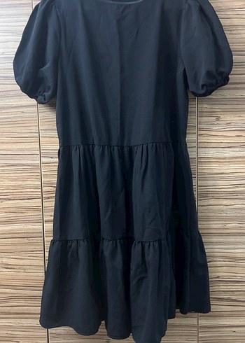 Siyah Robalı Kadın Uzun Elbise - Görsel 2