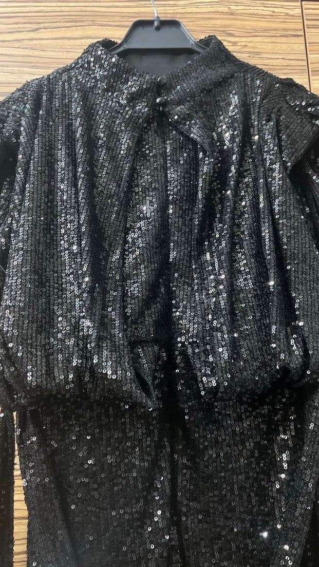 Siyah Drapeli Uzun Abiye Elbise - Görsel 4