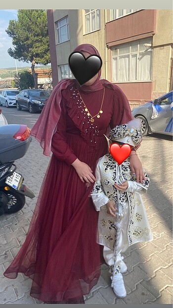 44 Beden bordo Renk Abiye