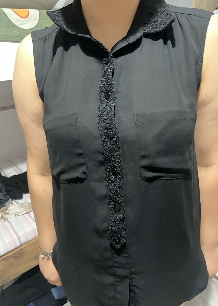 Siyah bluz - Görsel 2