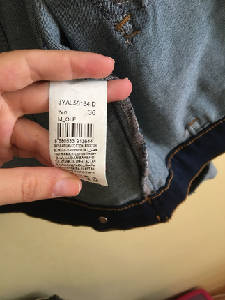 36 Beden Koton jean ceket