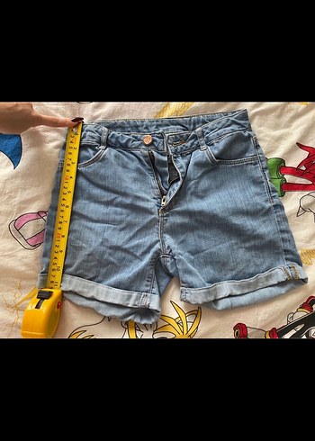 Mavi Mini Denim Şort - Görsel 5